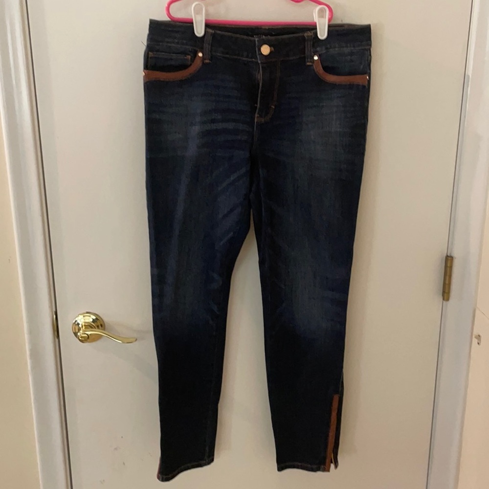 White house black market designer jeans size 6